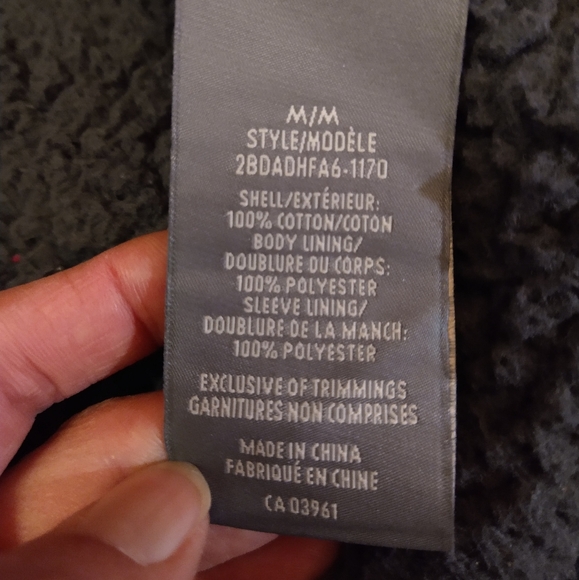 Size M fleece knitted warm zip up Denver Hayes winter sweater - Picture 10 of 16